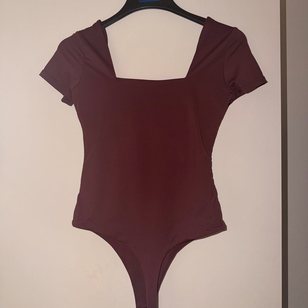 Shortsleeve Burgundy Bodysuit